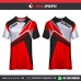 RED BODY SHAPED STRUCTURE  SOCCER JERSEYS